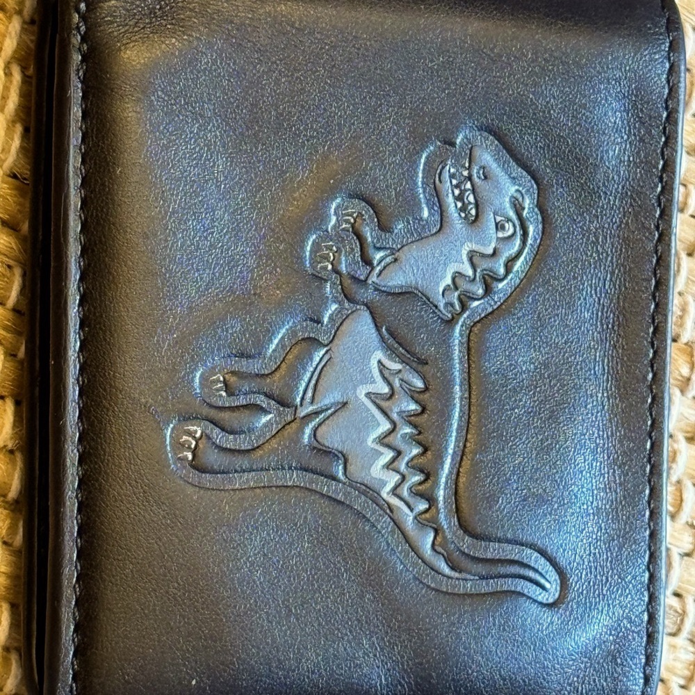 Coach mens T Rex / Dinosaur wallet